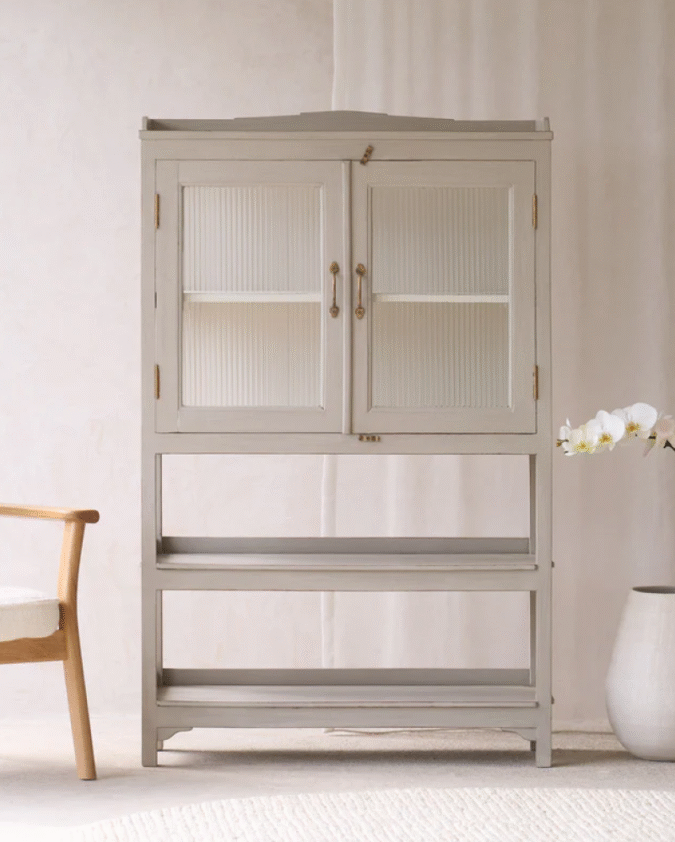 Vintage Medium Cabinet with Shelves